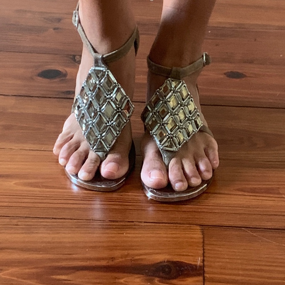 Vince Camuto thong rhinestone sandal 7